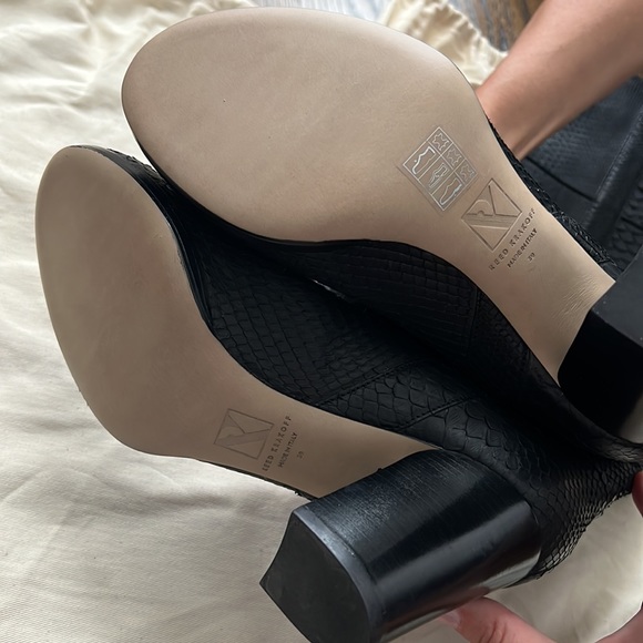 Reed krakoff boots black Python size 39 brand new - Picture 5 of 6